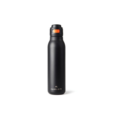 Nordic Drift Trail RCS enkelväggs vattenflaska 750 ml, svart, detaljvy (1)