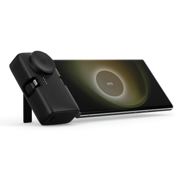 Urban Vitamin San Diego 20W PD powerbank i RCS rplastic, svart, detaljvy (2)