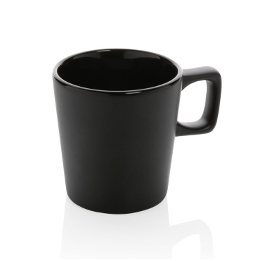 Kaffemugg i keramik 300ml, svart, detaljvy (1)
