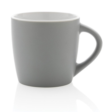 Keramikmugg med färgad insida 300ml, grå, detaljvy (2)