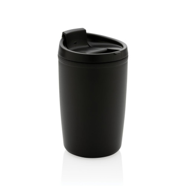 Mugg med klafflock i GRS återvunnen PP, svart, detaljvy