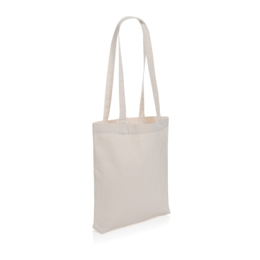 Impact Aware™ shoppingkasse i återvunnen bomull, benvit, detaljvy (1)
