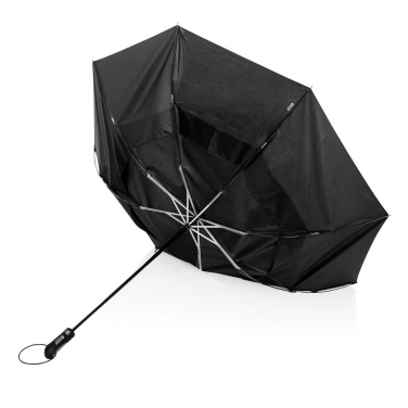 Swiss Peak Aware™ Tornado 27" stormsäkert väskparaply, svart, detaljvy (3)