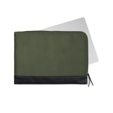 "VINGA Marlow RCS återvunnen polyester 16"" laptopfodral", grön, detaljvy (2)