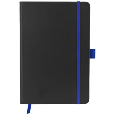 Color-Edge inbunden anteckningsbok A5, Enfärgad svart / Kungsblå, produktbild (1)