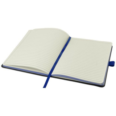 Color-Edge inbunden anteckningsbok A5, Enfärgad svart / Kungsblå, produktbild (2)