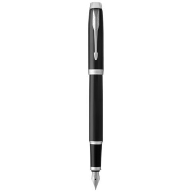 Parker IM reservoarpenna, Solid svart / krom, produktbild (1)