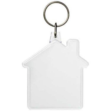 Combo husformad nyckelring, Transparent tydlig, produktbild