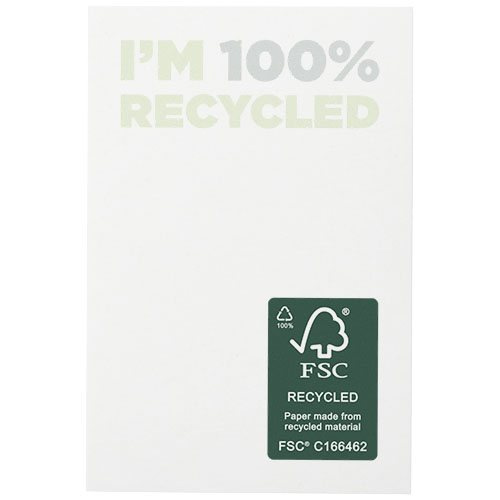 Sticky-Mate® klisterlappar av återvunnet papper 50 x 75 mm , Vit, produktbild (1)