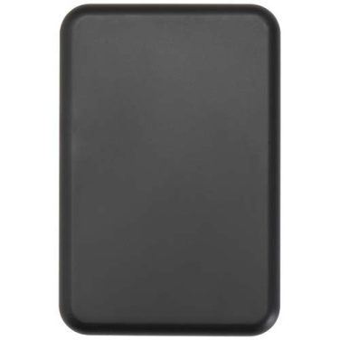 Acrab 5 000 mAh 15 W magnetisk trådlös powerbank med 20 W PD – tillverkad av återvunnen plast, Helsvart, produktbild (1)