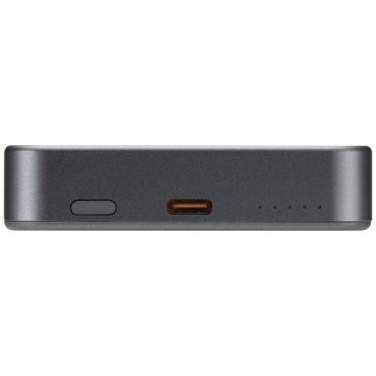 Avis 10 000 mAh magnetisk powerbank i RCS-återvunnet aluminium , Gunmetall, produktbild (3)