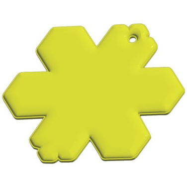 RFX™ H-10 snöflinga reflekterande TPU-hängare – Neongul, produktbild (1)