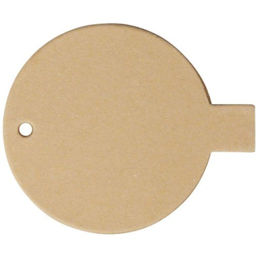 Runt USB-minne 2.0 i återvunnet papper – Kraftbrun, 32GB, produktbild, Kraft brun (3)