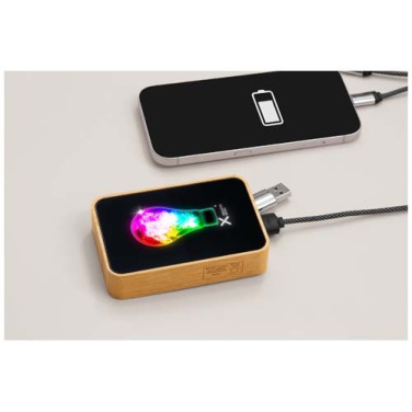 SCX.design P27 W 10 000 mAh MagSafe powerbank i bambu – Svart, produktbild (3)