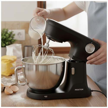 Prixton KR350 8L mixer – Svart, produktbild (2)