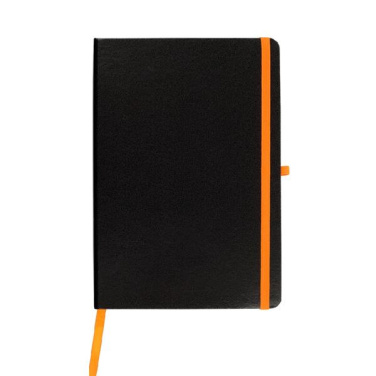 Inbunden anteckningsbok och ficka / Happynote, gul, produktbild (4)