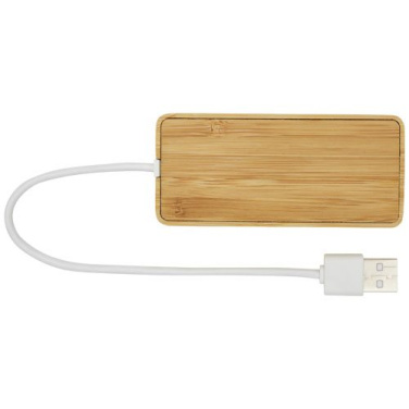 Tapas USB-hubb av bambu, Naturlig, produktbild (1)