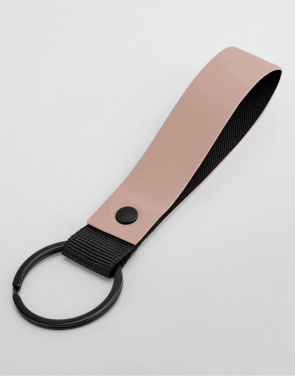 Matt PU-nyckelring, Naken Rosa - Bagbase (2)