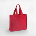 Chevron Handle Shopper, Scharlakansröd