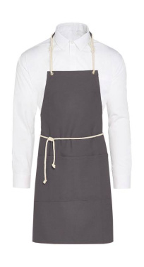CORSICA - Haklappsförkläde i manchester med ficka, marinblå - SG Accessories - BISTRO (2)