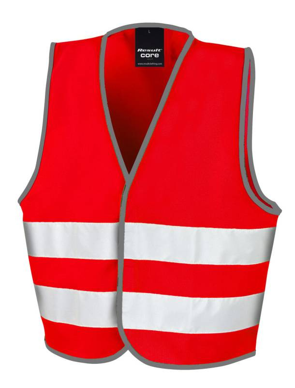 Junior väst med förbättrad synlighet, röd - Result Safe-Guard (1)