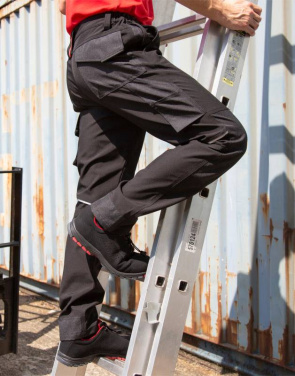 Slimmade softshell-arbetsbyxor, svart - Result Work-Guard (3)