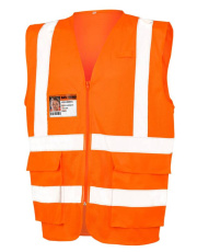 Executive Cool Mesh säkerhetsväst, Fluorescerande orange