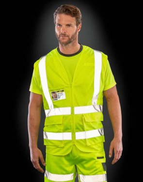 Executive Cool Mesh säkerhetsväst, Fluorescerande gul - Result Safe-Guard (4)