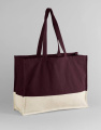 EarthAware® Organic Contrast Shopper, svart/naturfärgad, Oxblod/Naturligt