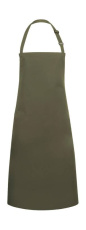Haklappsförkläde Basic, Mossgrön