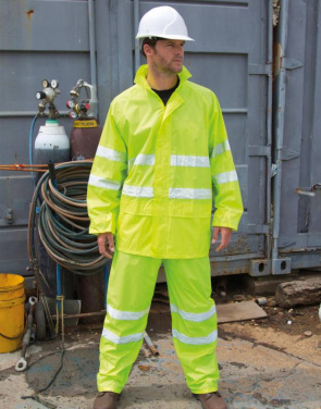 Vattentät dräkt med hög varselkvalitet, Fluorescerande gul – Result Safe-Guard (2)