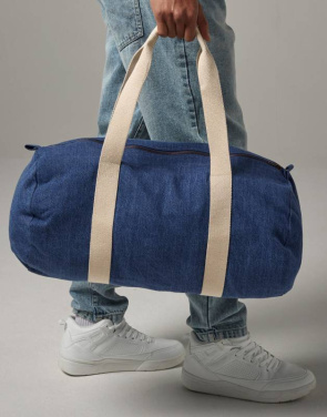 Denim Barrel Bag, Ljus denim – Bagbase (2)