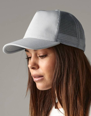 Microknit Snapback Trucker, ljusgrå – Beechfield (2)