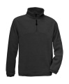 Highlander+ Fleece-topp med 1/4-dragkedja, svart