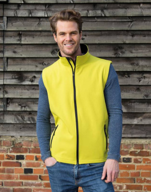 Utskrivbar Softshell Bodywarmer för män, marinblå/marinblå – Result Core (4)