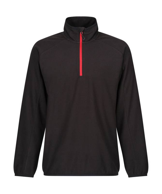 Navigera fleece med halv dragkedja, Svart/Klassisk röd – Regatta Professional (1)