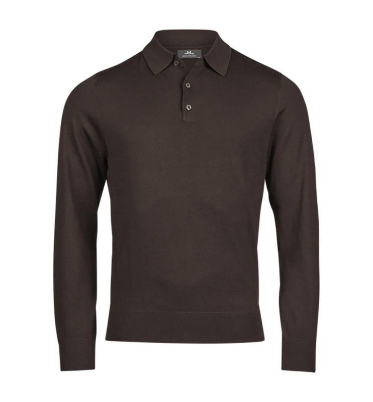Stickad polo, Mocka – Tee Jays (1)