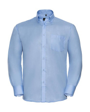 Herr LS Ultimate Non Iron-T-shirt, Ljus himmel