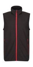 Navigate Fleece Bodywarmer, Svart/Klassisk röd