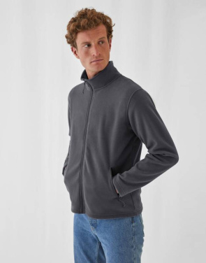 ID.501 Microfleece Hel dragkedja, vit – B&C Outerwear (3)