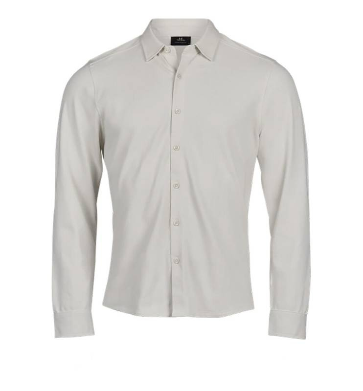 Lyxig stretchskjorta, Cement – Tee Jays (1)