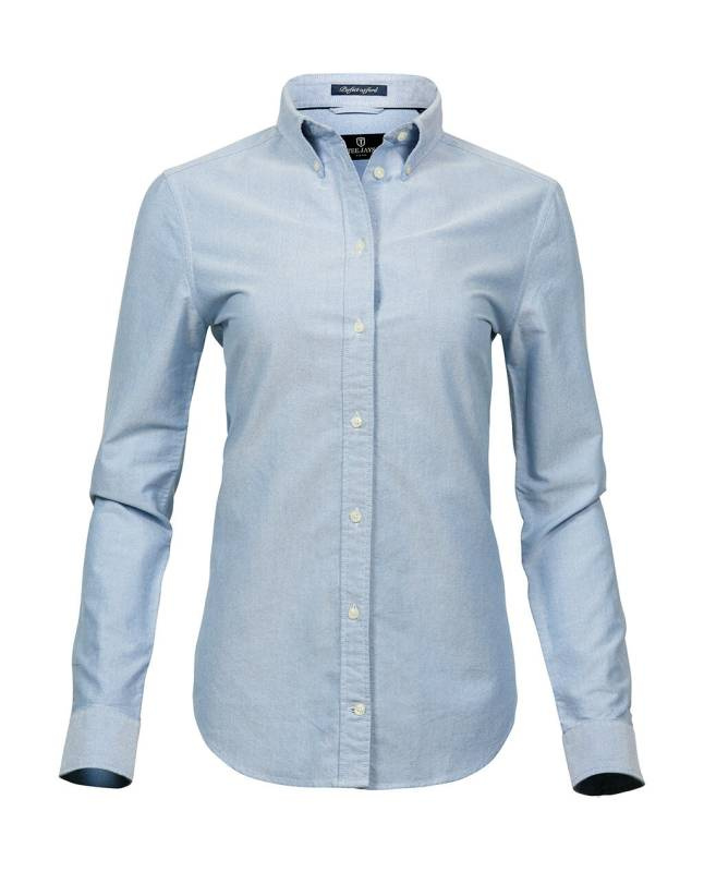 Perfekt Oxfordskjorta för damer, ljusblå – Tee Jays (1)