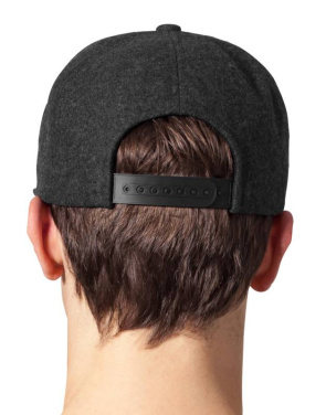 Melton Ull Snapback, mörkgrå – Flexfit (4)