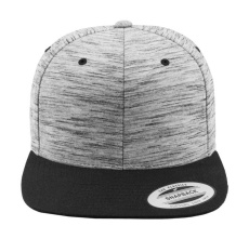 Randig Melerad Krona Snapback, svart/grå