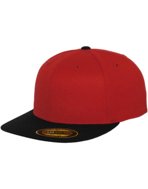 Premium 210 monterad 2-tonad, svart/röd – Flexfit (4)