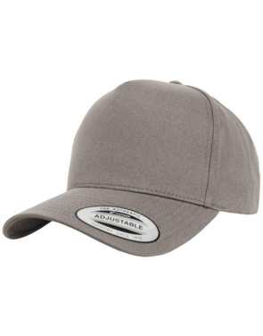 5-panels böjd klassisk snapback, grå – Flexfit (3)