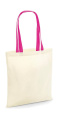 Bag for Life - Kontrasthandtag, Naturlig/Fuchsia