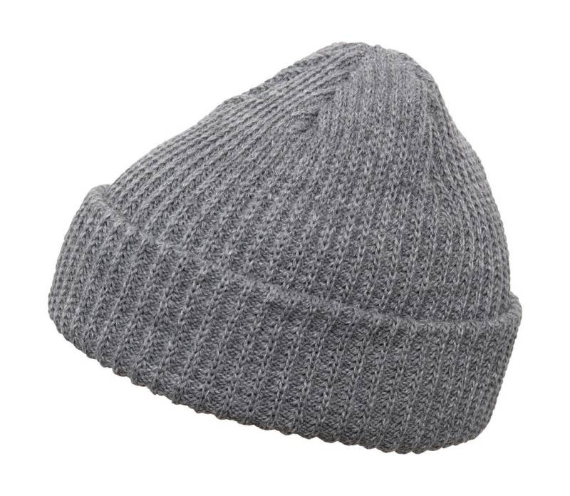 Ribbad mössa, gråmelerad – Flexfit