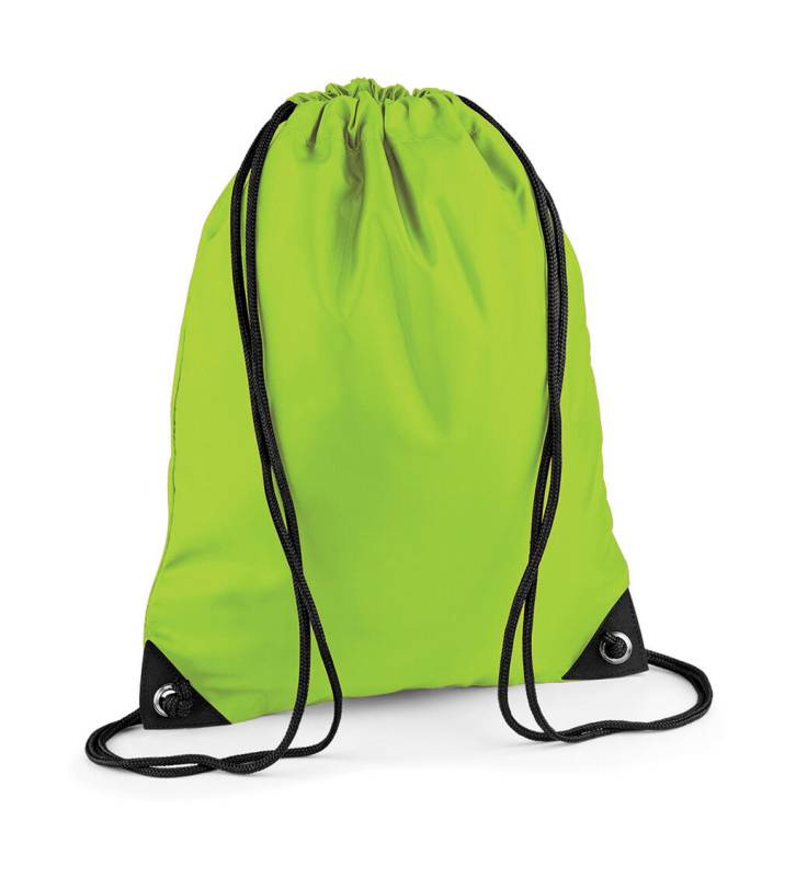 Premium Gymsac, limegrön – Bagbase (1)