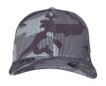 Flexfit Camo Randig Keps, Mörk kamouflage